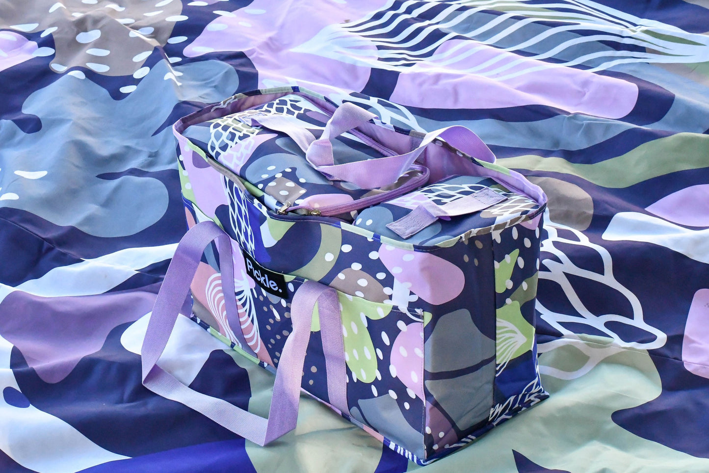 African Violet Picnic Cooler Bag Set