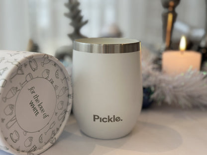 Ceramic-lined Drinks Tumbler - For The Love Of White