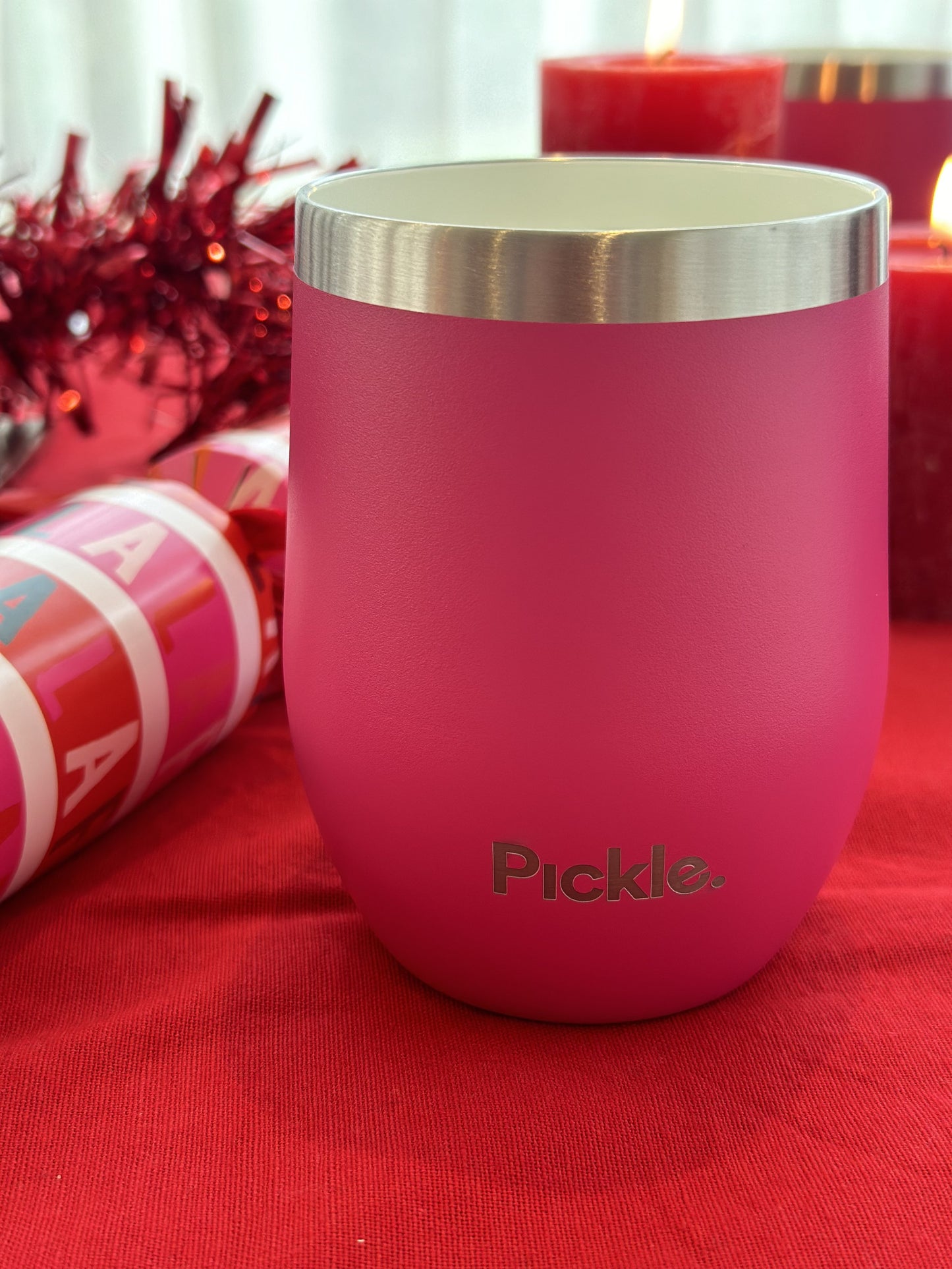 Ceramic-lined Drinks Tumbler - Blooming Pink